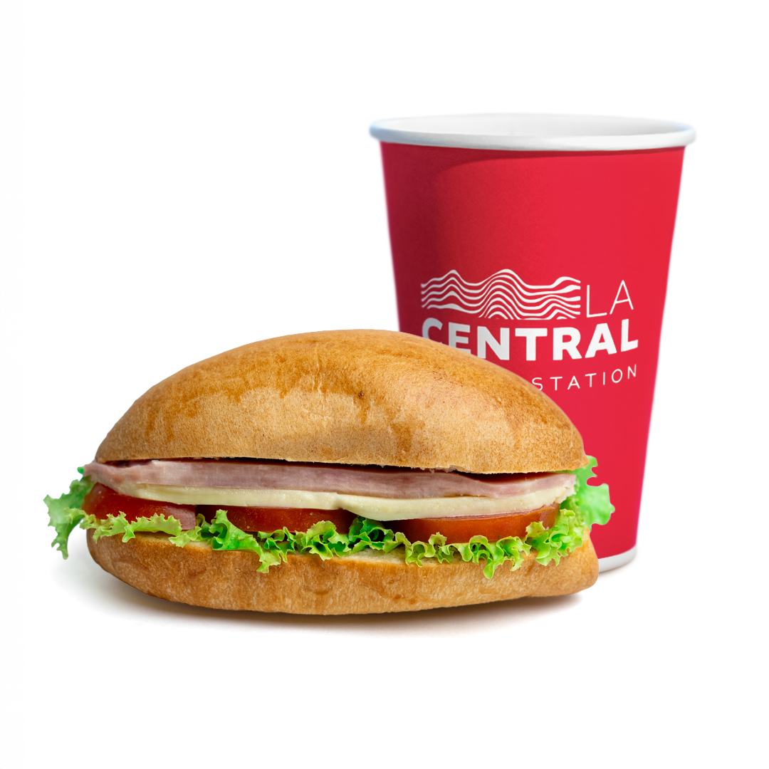 Combo sándwich jamón y queso